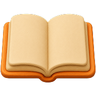Open book representing reading and early literacy