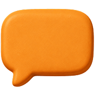 Speech bubble representing open communication with families