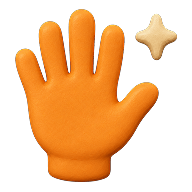 Waving hand representing a warm welcome