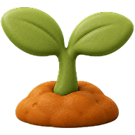 Growing plant representing children's learning and development