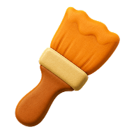 Paintbrush representing creative activities