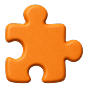 Puzzle piece representing learning through play