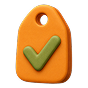 Approved label representing confirmed registration