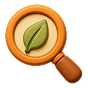 Magnifying glass representing nature exploration